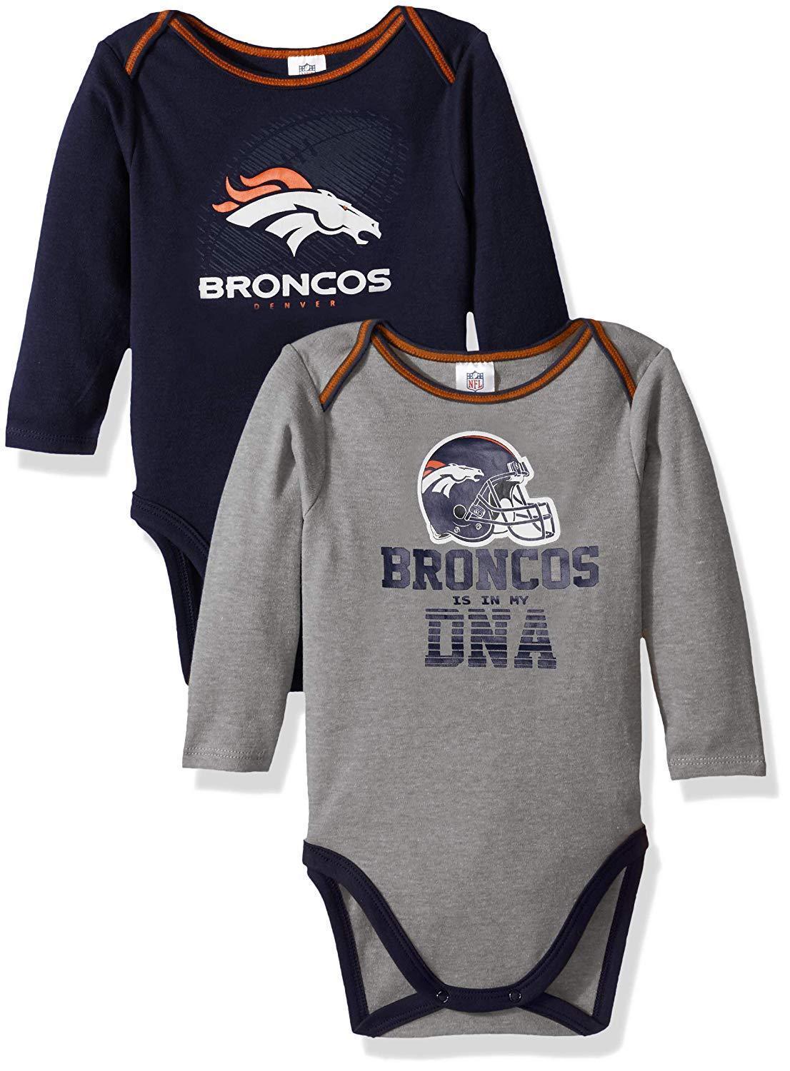 Primary image for NFL Denver Broncos In My DNA 2 pack Bodysuit Long Sleeve Size 3-6M Gerber