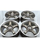 New DDR Fuzion 17x7.5 5x100/114.3 Bronze Polished Lip 17" Wheels Rims (S... - $739.00