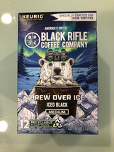 BLACK RIFLE COFFEE BREW OVER ICE ICED BLACK MEDIUM BLEND KCUPS 12CT - $393.70 MXN