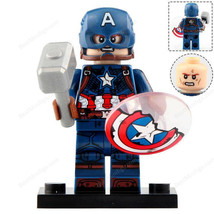 Captain America (Broken shield) with Mjolnir - Avengers Endgame Minifigu... - $13.86