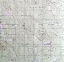 Map West Newfield Maine NH USGS 1983 Topographic Vintage 1:24000 27x22&quot; TOPO11 - $44.99