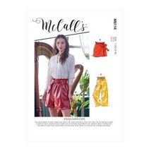 Misses McCalls M8118 Sewing Pattern Shorts Pants Belt Sizes L-XXL - £6.95 GBP