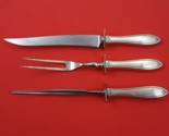 Fiesta by Hallmark Sterling Silver Steak Carving Set 3-pc knife 10&quot; fork 9&quot; - $127.71