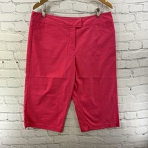East 15th Capri Pants Womens Sz 14 Secretly Slender Pink Wide Leg - $15.84