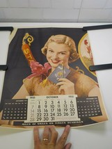 Original 1951 Timken Bearings Co Pin Up Girl Photo Calendar Page October - £27.11 GBP
