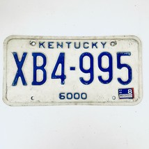 1998 United States Kentucky 6000 lbs Truck License Plate XB4-995 - $225.96 MXN
