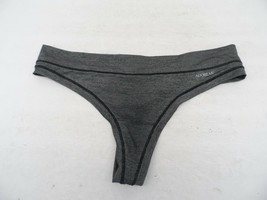 Adore Me Women&#39;s Soft Cozy Thong Panty 07088 Gray-Black XL - $4.74