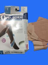 Truform Lites Stockings Womens Open Toe 2XL Nude Knee High Sheer Moderat... - $14.99