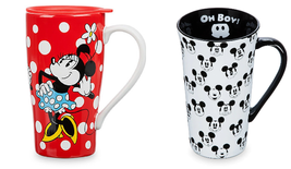 Disney Store Mug Minnie Travel Mickey Mouse Latte 2017 2019 New - £47.92 GBP