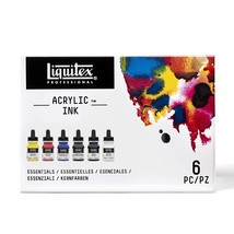 Liquitex Professional Acrylic Ink! Essential Set, Multiple Colors, Set of 6 (369 - £47.80 GBP
