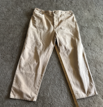 Vintage WAH Maker Frontier Canvas Pants Men’s  42 X 29 Tan Buckle Back USA - $58.41
