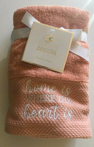 Hand Towels Deborah Connolly Bathroom Set of 2 Beach Home Is Where The Heart Is - £31.23 GBP