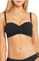 Sea Level Twist Front Bandeau Bikini Top SZ 8 US Navy - $41.18