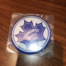 Vintage NHL Hockey Toronto Maple Leafs  3&quot; Pinback  Button Pin, New sealed - £7.63 GBP