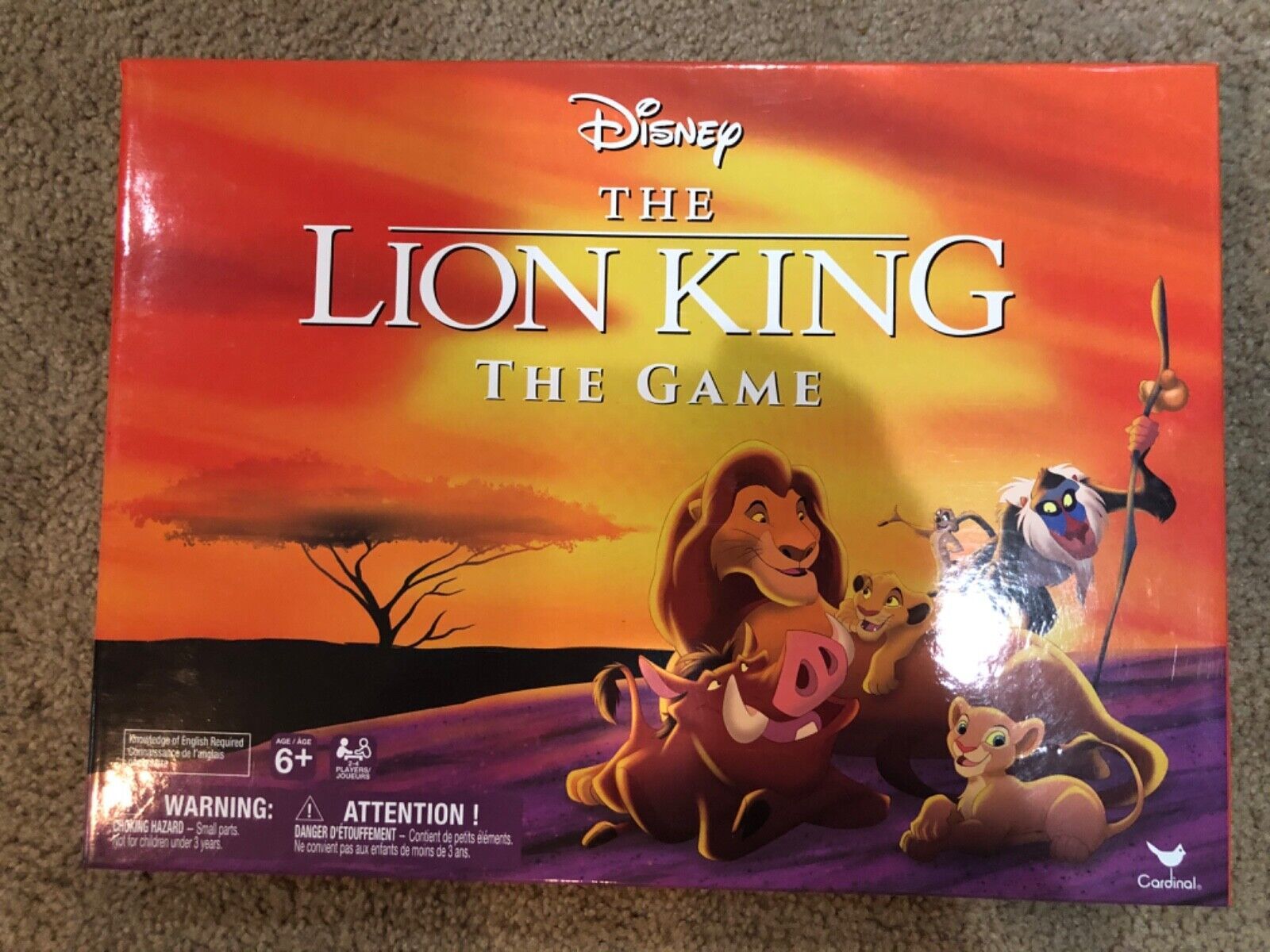 Primary image for Disney Lion King Board Game Cardinal EUC