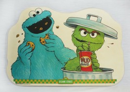 VINTAGE 1982 CTW Sesame Street Oscar the Grouch Cookie Monster Placemat - $19.79