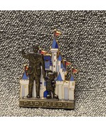 Disney Partners Statue Walt and Mickey Mouse Cinderella&#39;s Castle Trading... - £19.41 GBP