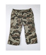 Wear It Declare It Camo Cargo Capri Pants Size See Measurements Sz 32 - $12.68