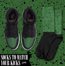 SPECKS Socks for J1 1 High Pine Green Emerald Lucky St Patricks Day Shirt - £16.53 GBP
