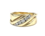 Diamond Men&#39;s Wedding band 14kt Yellow Gold 358381 - $999.00