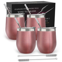 Stainless Steel Insulated Wine Tumbler - Rose Gold by Chillout Life for ... - $681.80 MXN