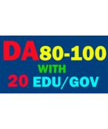 60 Backlinks Da 80 To 100, 40 links, With 20 Edu-Gov - $20.93 CAD