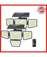 Long-Lasting 3000LM Solar Motion Sensor Lights - 4 Head, Weatherproof, E... - $914.25 MXN