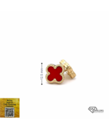 10K Gold Coral Van Cleef Inspired Earrings - £79.67 GBP+