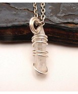 DANBURITE PENDANT RARE POWERFUL Pleiadian Starbrary Crystal Silver Coppe... - $44.44