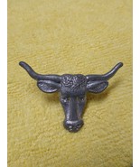 vintage Cracker Jack charm Metal Longhorn Bull Bandana Tie - $14.52