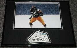 Rod Woodson Signed Framed 11x14 Snow Photo Display Steelers - £62.37 GBP
