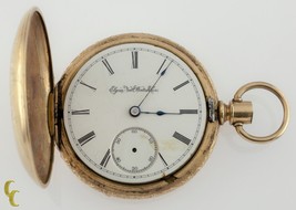 Elgin Completo Cacciatore Gold Filled Tasca Orologio 11 Gioielli Misura 18S 1888 - £831.70 GBP