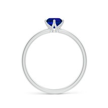 ANGARA Lab-Grown Ct 0.85 Blue Sapphire Solitaire Engagement Ring in 14K ... - £579.69 GBP
