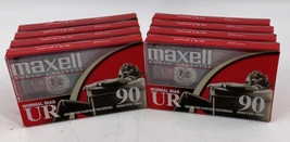 Brand New 8-Pack - Maxwell UR90 Audio Cassette Tapes - 90 Minutes Blank Sealed - £22.56 GBP