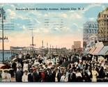 Boardwalk From Kentucky Avenue Atlantic City New Jersey NJ DB Postcard D20 - $4.90