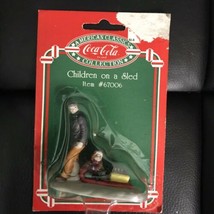 Coca Cola American Classics Ornament Children on a Sled Vintage - £8.89 GBP