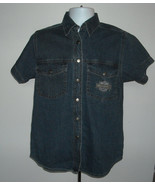 Harley Davidson Denim Button Front Shirt Womens Medium an American Legend - $29.65