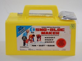 K-Tel 1978 Yellow Sno Bloc Maker or Sand Bloc Maker w/Shovel - £18.68 GBP