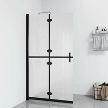 vidaXL Foldable Walk-in Shower Wall Frosted ESG Glass 47.2&quot;x74.8&quot; - $533.42 CAD