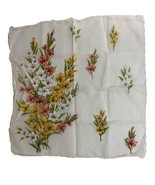 Vintage Wildflower Bouquet Spring Summer Boho Floral Handkerchief Hanky ... - $16.34