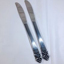 Cambridge Stainless Steel CBS1 Knife Dinner butter set 2 scroll fleur de... - $9.00