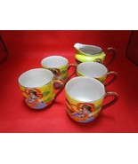 Occupied Japan Moriage coffee set Geisha decor creamer cups - $54.45