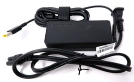 LENOVO 45N0259 45N0478 AC ADAPTER 20V 3.25A 65W RECTANGLE YELLOW TIP W/C... - $14.98