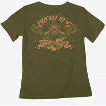 Womens Browning Shootin&#39; Straight Tee Buckmark Tee Green T-Shirt M Medium - £23.50 GBP