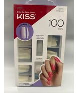 KISS 100 NAILS TIPS SQUARE TIP LONG LENGTH 100PS11 NAILS  - $5.99