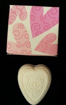 AVON Collectible Love Heart Soap Valentine&#39;s Day White 1 oz. 2003 New in... - £5.87 GBP