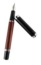 Jinhao Wood and Metal Fountain Pen EF/F/M Nib Writing Office Gift Ink Pen - $9.46