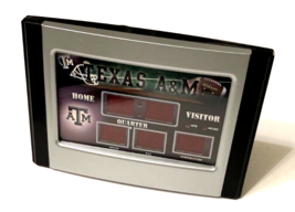 $19.99 Texas A&amp;M Aggies NCAA Team Sports America Scoreboard Alarm Desk Clock - £16.90 GBP