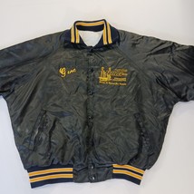 Vintage FRAILED Men's Black/Yellow Distressed Varsity Jacket Chest 52" image 12