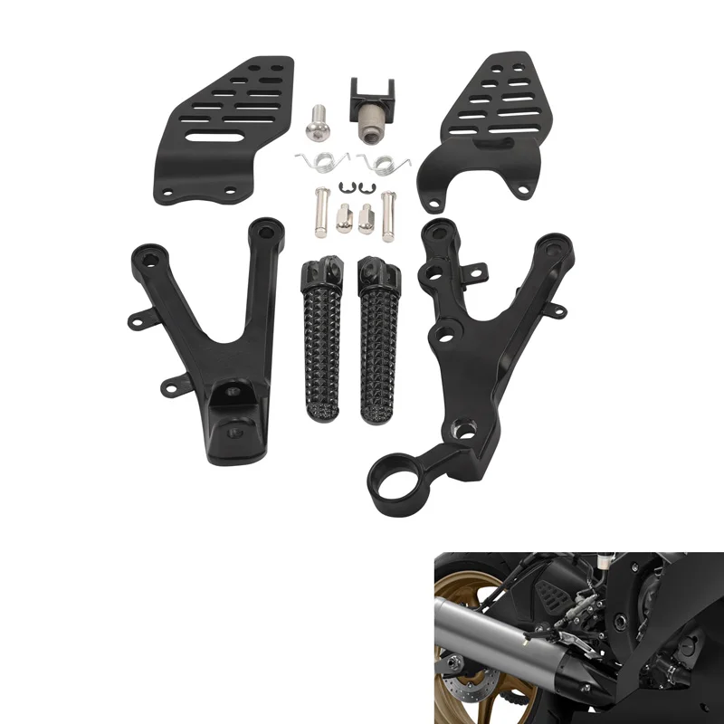 Motorcycle Front Foot Rest Bracket Set or Footpegs For Yamaha YZF R6 YZFR6 - £19.73 GBP+